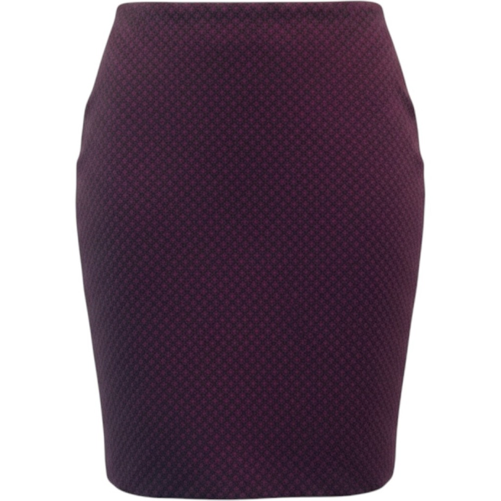 NWT Banana Republic Diamond Weave Textured Burgundy Black Pencil Mini Skirt S:OP